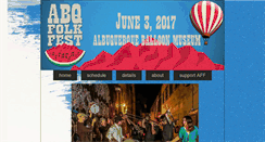 Desktop Screenshot of abqfolkfest.org